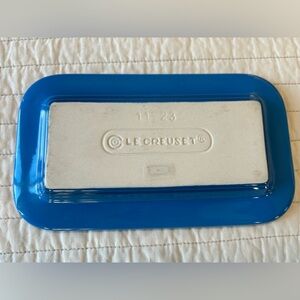 Le Creuset Heritage Stonewear European Glazed Butter Dish Tray Bottom Only